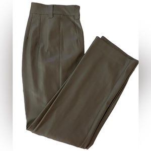 Zara pleated leather pants